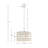 Abbot 4-Light Chandelier with Glass Drum Shade