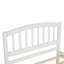 Structure de lit simple avec lit gigogne en bois, blanc-124438779