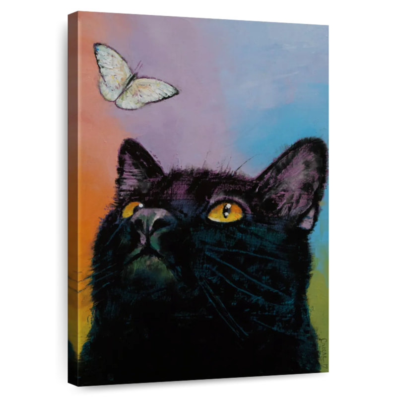 Brampt Black Cat Butterfly, 36" H x 24" W