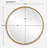 Mercer41 Hennix Aged Gold Round Mirror