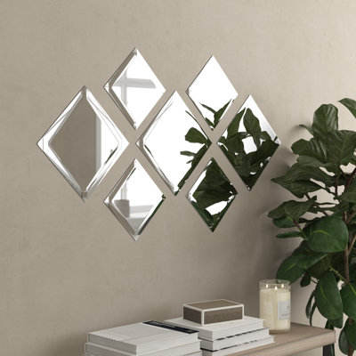 Ensemble de 7 miroirs biseautés 7 pièces Anouk