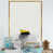 Toile avec cadre flottant or