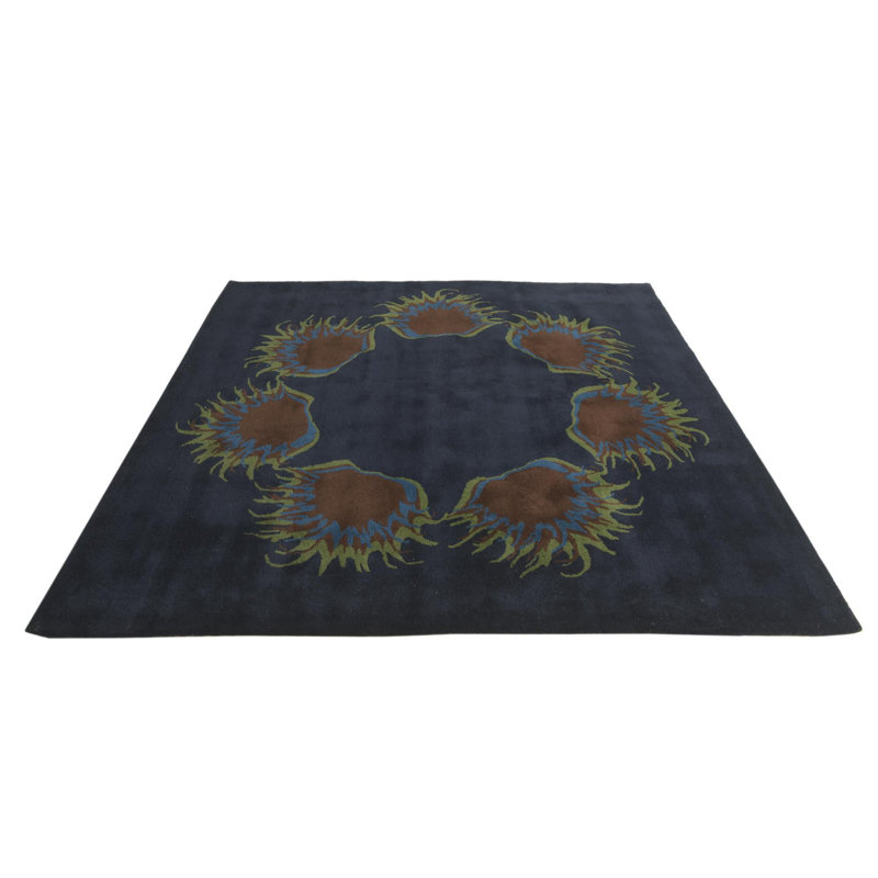 Tapis carré bleu marine 7 pi Pineland
