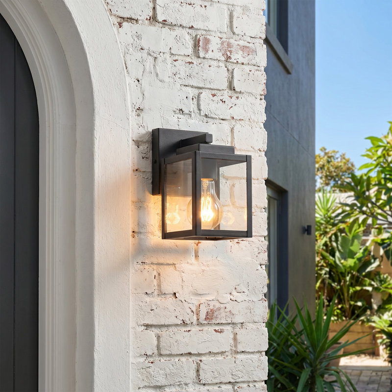 Matte Black 18.6cm H Outdoor Sconce