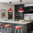  2-Light 11.4" Red Farmhouse Pendant Light, Modern Adjustable Height Hanging Fixture for Kitchen Island-115836436