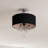 Averill Fabric Semi Flush Mount-24003171