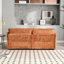 Chenille double, amovible avec poches latérales, repose-pieds confortable, mousse haute densité, espace de rangement rembourré et éponge de 76,77 x 29,53 x 31,10 pouces, capacité de 500 lb-995825565