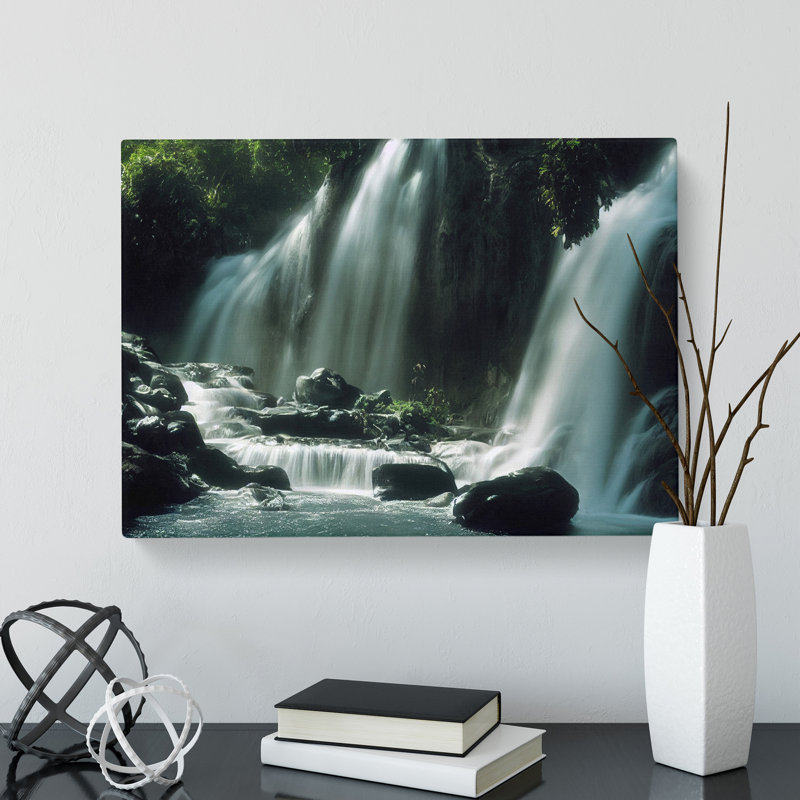 Striking Waterfall - Wrapped Canvas