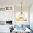 Kamirra 3 - Light Traditional Gold Pendant Light Dimmable Adjustable Height