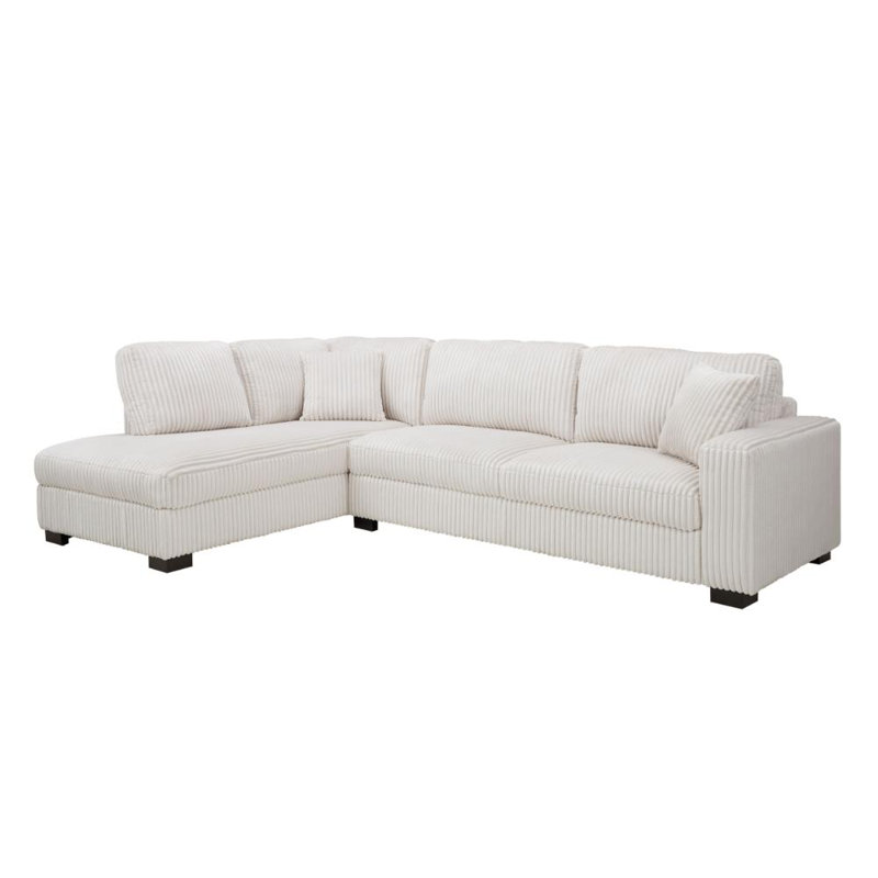 Tristan Corner Sofa, Left Hand Facing, Cream Teddy 