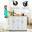 Aneta 106 cm W Kitchen Cart with-969047452