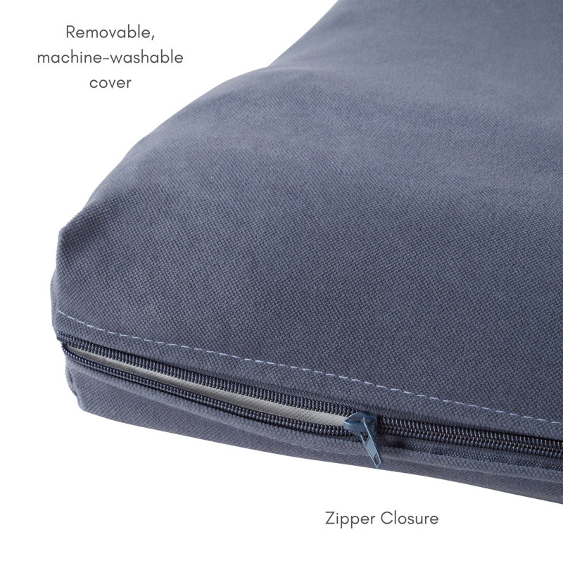 Polyester Pet Bed, Denim, Large (42" W x 28" D x 3" H)