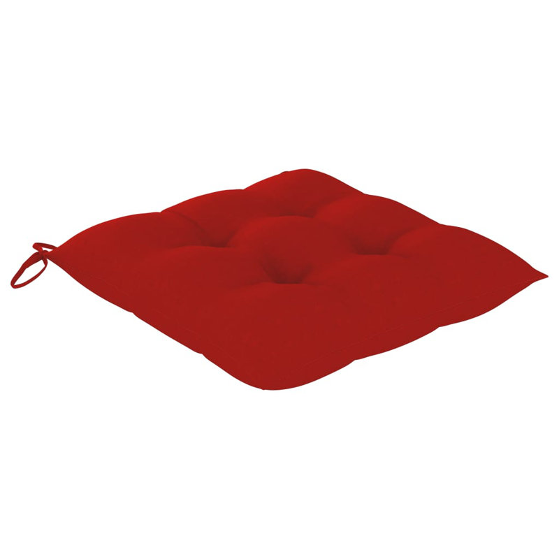 Outdoor Seat Cushion, Red, 2.8" H x 19.7" W x 19.7" D