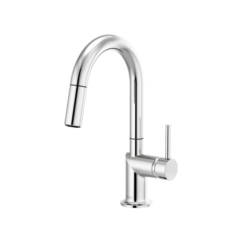 Odin® Pull-Down Prep Faucet with Arc Spout, Polished Chrome, Lever
