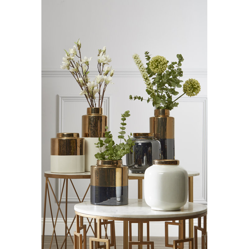 Ahmed Ceramic Table Vase, White