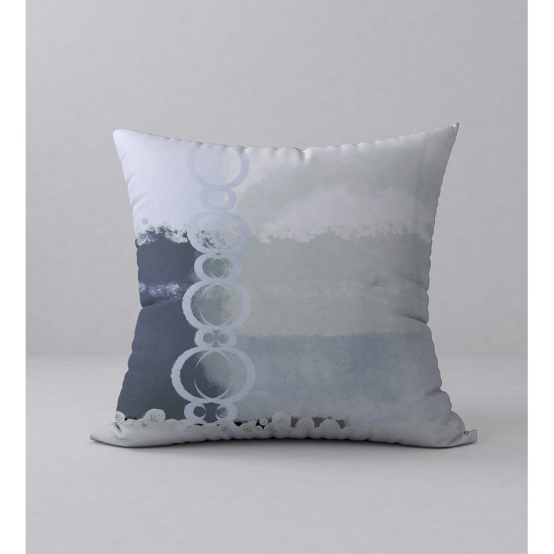 Housse de coussin décorative carrée à cœur silencieux, 24" X 24"
