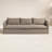 Jeter 96'' Wide Rectangle Metal Patio Sofa with Cushions-93477906