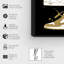 Collection Golden Sneaker - impression sur toile-55886768-55893769