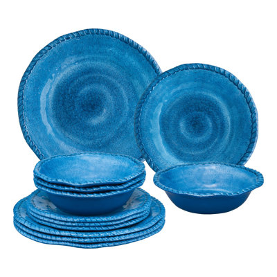 Atalissa 12 Piece Melamine Dinnerware Set, Service for 4