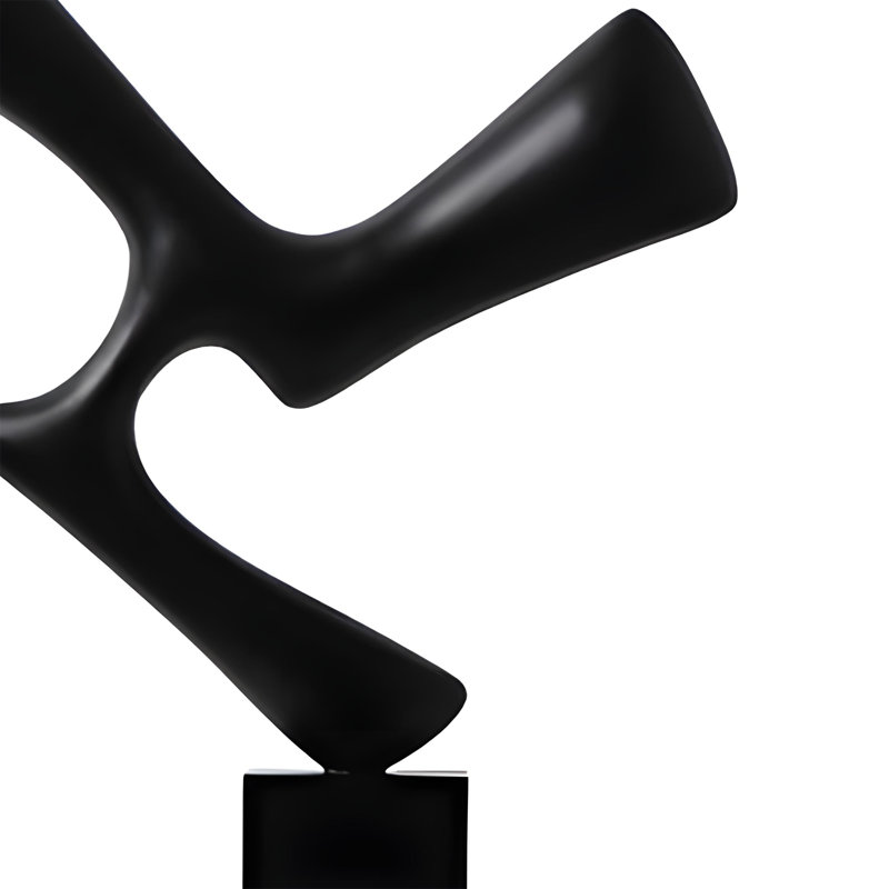 Designer Abstract Solid Wood Sculpture Art Ornament