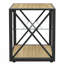 Ensemble de 2 tables de chevet modernes, table d'appoint de style industriel-27638328-27638325