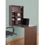 Basicwise Wall Mounted Folding Table with Shelves - Fold Down Murphy Workstation for Small Spaces - Space Saving Floating Solution, Wood, 34.25 x 23.5 x 59.5 in, Brown - Home Office Writing Surface-456876213