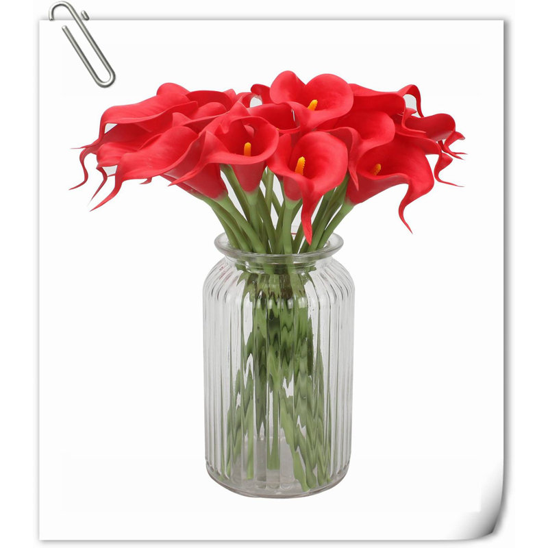 Arrangement Lillies, H 14,29 po x l 5,71 po x P 2,28 po, Rouge