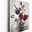 Horloge murale moderne rouge et grise minimalisme I-920514038