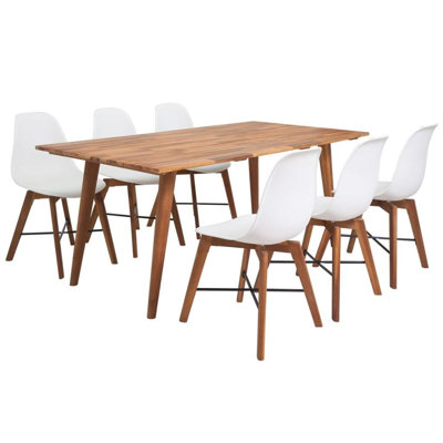 Aticus Acacia Solid Wood Dining Set