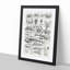 Study of Crustaceans by Oliver Goldsmith - Picture Frame Drawing Print-55730464-55730458