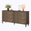 Commode double 6 tiroirs en bois pour chambre à coucher-1003016594