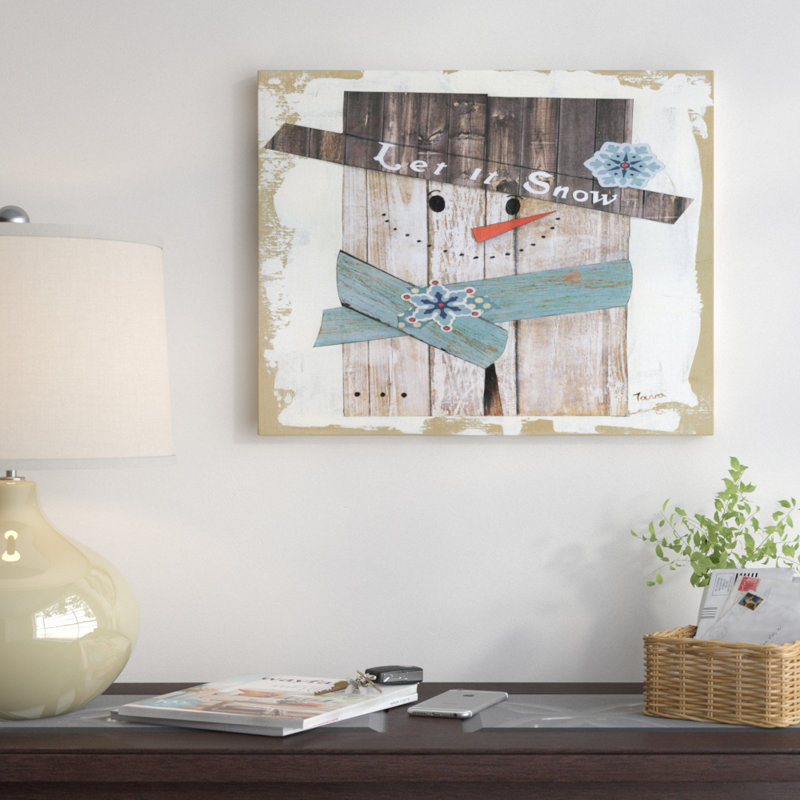« bonhomme de neige », impression sur toile