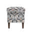 Rangement: siège confortable, imprimé floral, tissu, compartiment spacieux