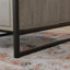 Bureau en L au design minimaliste, finition brune