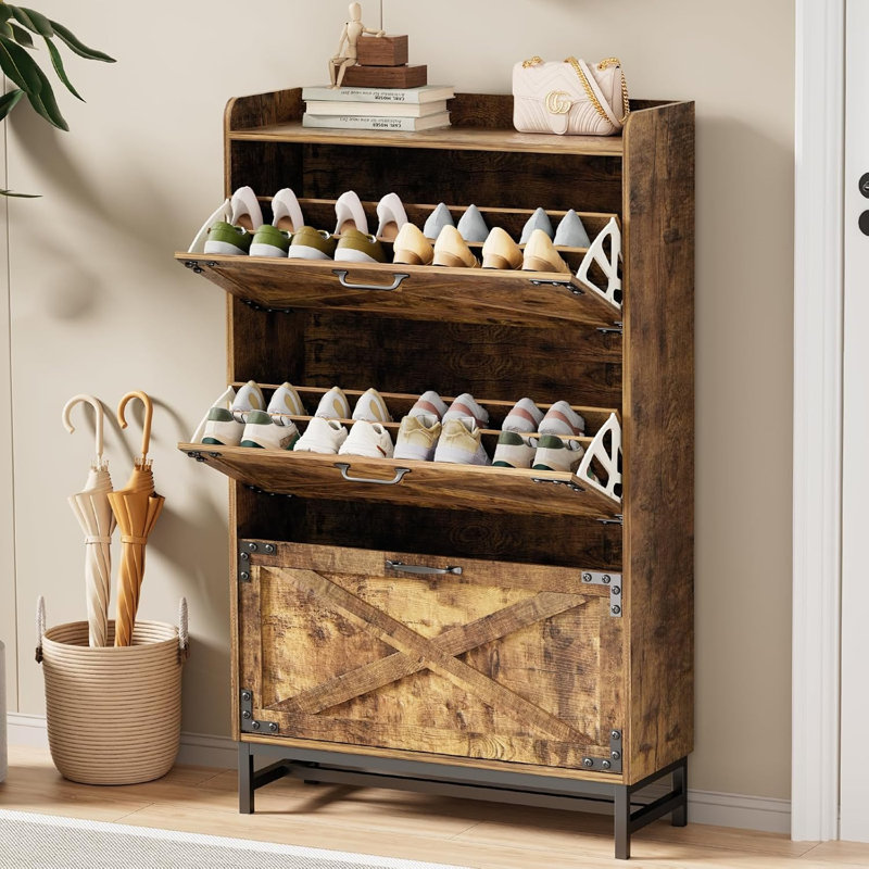 Shoe Storage Cabinet3, Brown