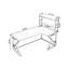 Walnut,Black L-Shaped Solid Wood Writing desk-733856716-733856714