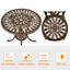 3 Piece Patio Bistro Table Set with Umbrella Hole-521364363