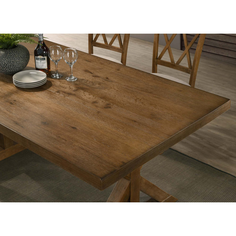 Table de salle à manger à tréteaux Farmhouse