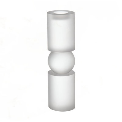 Porte-bougie moyen en verre D3.1X11