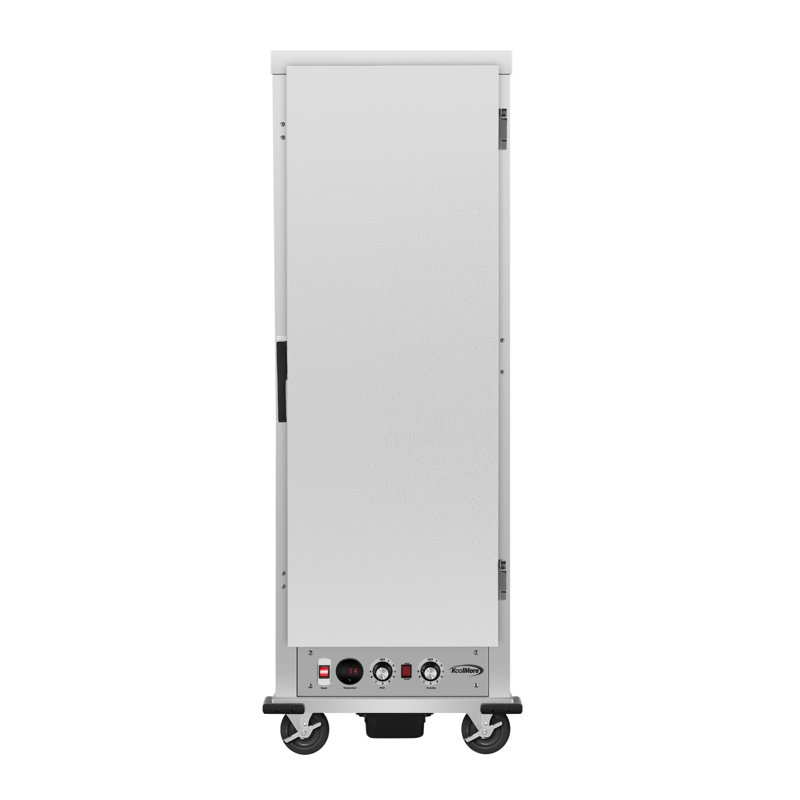 33 in. Commercial Insulated Heated Holding/Proofing Cabinet with 36-Pan Capacity and Solid Door in Silver (KM-CHP36-SISS)