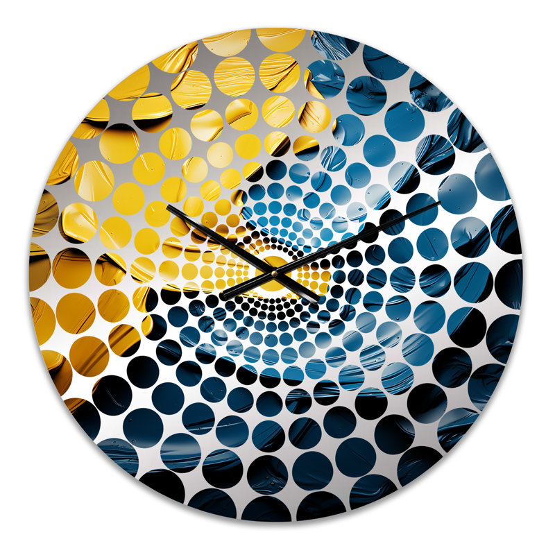Lunah - Horloge murale peinture abstraite, Petit