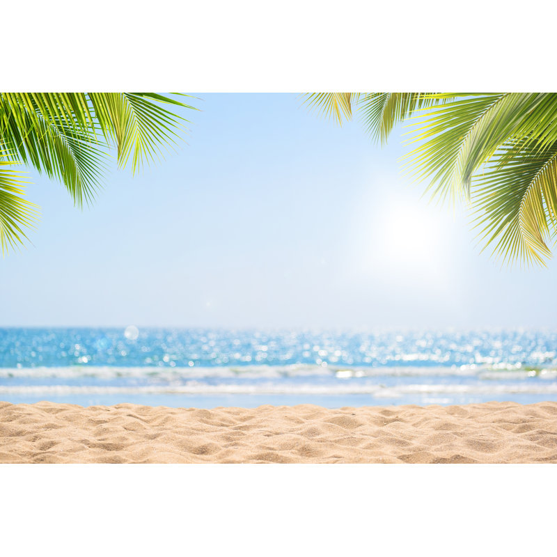 Tropical Beach - Wrapped Canvas Print, 30cm H x 46cm W x 3.8cm D