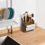 Solid Wood Rectangle Utensil Crock