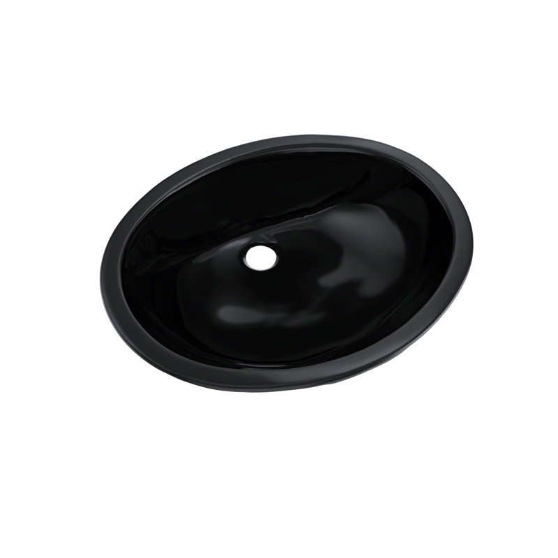 Rendezvous Vitreous China Oval Undermount Bathroom Sink with Overflow