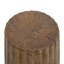 Table d'appoint intérieure MGO - Table de bout durable de style souche d'arbre pour patio, jardin, salon, hauteur 16,61 po, finition grain de bois brun