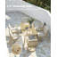 Table de jardin en aluminium pour 8 personnes avec trou pour parasol de 5,6 cm, résistante aux intempéries, idéale pour terrasse, jardin, véranda ou pelouse. Finition de bois d'érable.-1313852334-1313852335