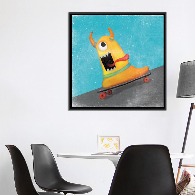 « xtreme monstres iv », impression sur toile, H 37 po x l 37 po x P 1,5 po, Toile avec cadre noir, Aucun mat