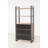 Industrial Bookshelf with Metal Frame, Atlantic Pine & Black, 35.4 x 70.9 x 13.8 inches | 100% Melamine Coated Particle Board, 3 Drawers with Telescopic Slides, 280 lbs Capacity | Stylish Storage Solution for Home & Office