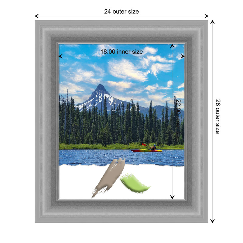 Derba Grey Picture Frame, 28" x 24"