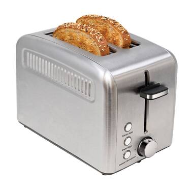 Continental Professional Series 2-Slice Stainless Steel Wide Slot Toaster  PS77411 - The Home Depot